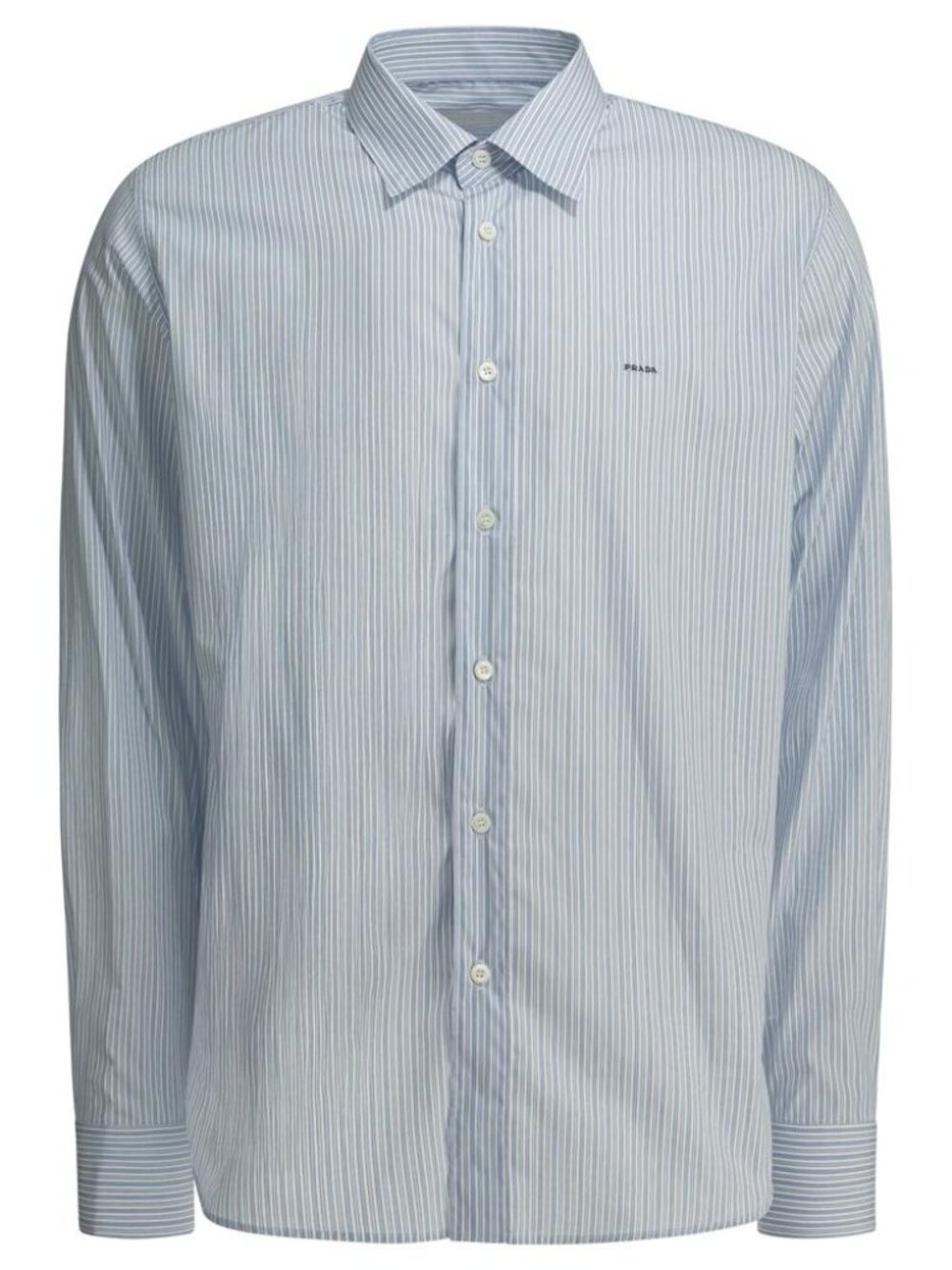 Prada Cotton Shirt With Logo Tag Size 41 Men